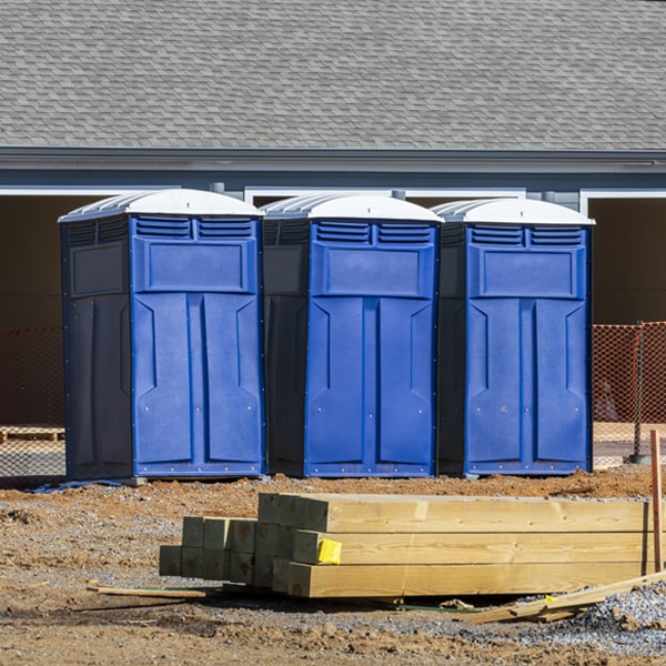 how can i report damages or issues with the porta potties during my rental period in Oakhurst CA